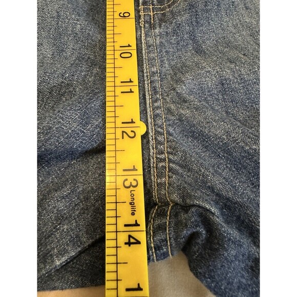 Aeropostale Men's Carpenter Shorts Size 38 100% Blue Cotton Denim - Picture 4 of 11